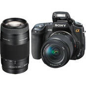Sony C�mera Digital SLR Alpha DSLR-A350 com Lente Sony 18-70mm e Lente 75-300mm