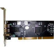 PYRO AV Placa Host PCI FireWire-800 de 3 Portas