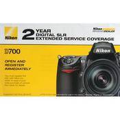 Nikon Cobertura de Servi�o Estendida (ESC) de 2 Anos para C�mera Digital Nikon D700