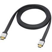 High-Speed HDMI Cables | Flat HDMI Cables - Sony Flat High Speed HDMI Cable - 6' (Black)