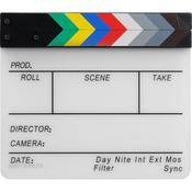 Pearstone SADC-711 Acrylic Dry Erase Clapboard with Color Sticks