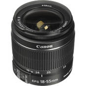 Canon EF-S 18-55mm f/3.5-5.6 IS Autofocus Lens for Select Digital SLR Cameras (White Box)