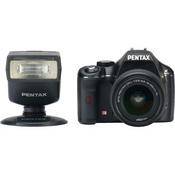 Pentax K2000 SLR Digital Camera Kit with 18-55mm Lens & AF-200FG Flash