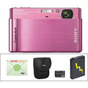 sony-dsc-t90-cyber-shot-digital-camera-with-deluxe-accessory-kit-pink