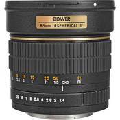 Bower 85mm f/1.4 Manual Focus Telephoto Lens for Nikon