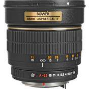 Bower 85mm f/1.4 Manual Focus Telephoto Lens for Pentax 