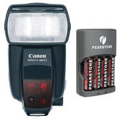 Canon 580EX II - Flash de Montagem em Sapata Speedlite E-TTL II (N�mero Guia 190 p�s/58m a 105mm) com 4 Baterias AA NiMH e Kit Carregador