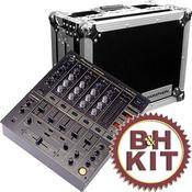 Pioneer DJM-600 Four Channel DJ Mixer (Grey) and Flight Case Kit