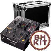 Pioneer DJM-400 Two Channel DJ Mixer and Flight Case Kit