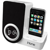 iHome iP41WC Rotating Alarm Clock for iPhone & iPod (White)