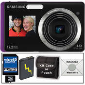 samsung-dualview-tl225-digital-camera-with-basic-accessory-kit-purple