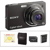 Sony DSC-WX1 Cybershot Point & Shoot Digital Camera w/ Deluxe Accessory Kit (Black)