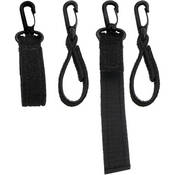 Porta Brace PS-6 - Amarra de Cabo com Velcro Piggin String de 6 polegadas (15,24cm) com Snap Hook - Kit com 4