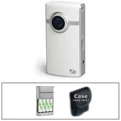 Flip Video Ultra Camcorder Basic Kit (White)