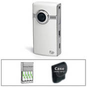 Flip Video UltraHD Camcorder Basic Kit (White)