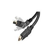 Video Cables | HDMI Video Cables | HDMI 1.3b Cables | Xtreme HDMI Cables - Xtreme Cables 12' HDMI CABLE w/180 DEGREE SWIVEL TIP