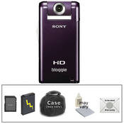 Sony MHS-PM5 bloggie Camera with Deluxe Accessory Kit (Violet)