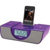 iHome iP42PVC Dual Alarm FM Clock Radio for your iPhone/iPod (Purple)
