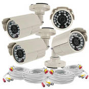 DIY Cables - Mace MDIY-4BCAM-KIT DIY CCTV Bullet Camera (4-pack)