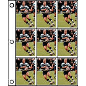 ClearFile Archival-Plus Trading Card Page, Holds 9 2-1/2x3-1/2" Cards