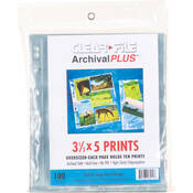 ClearFile Archival-Plus Print Page, Holds Ten 3.5 x 5" Prints - 100 Pack