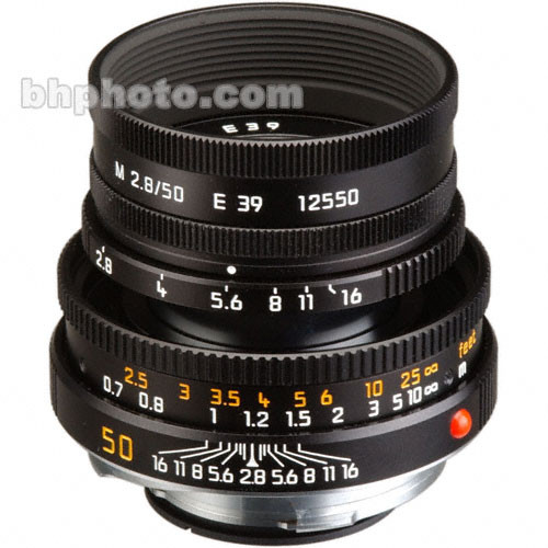 Leica Normal 50mm f/2.8 Elmar M Manual Focus Lens (6-Bit)  - Black