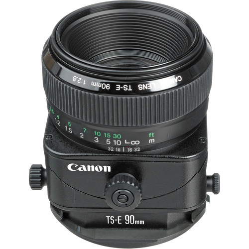 Canon Telephoto Tilt Shift TS-E 90mm f/2.8 Manual Focus Lens for EOS