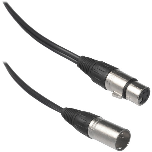 Bescor XLR-5MF 4-pin XLR Male to 4-pin XLR Female Power Cable - 5 ft