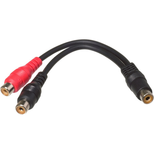 Comprehensive RCA Female to Two RCA Female Y-Cable - 6