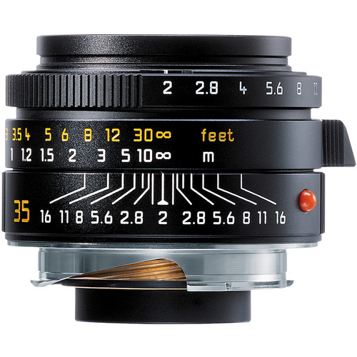 Leica 35mm f/2.0 Summicron M Aspherical Manual Focus Lens (6-Bit) - Black