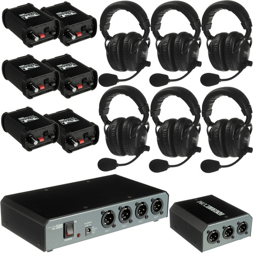 Porta-Com COM-60FC 6 Headset Wired Intercom System