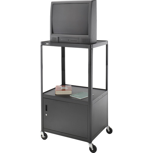 Advance A-V Cart, Cabinet- Black 25x30x54