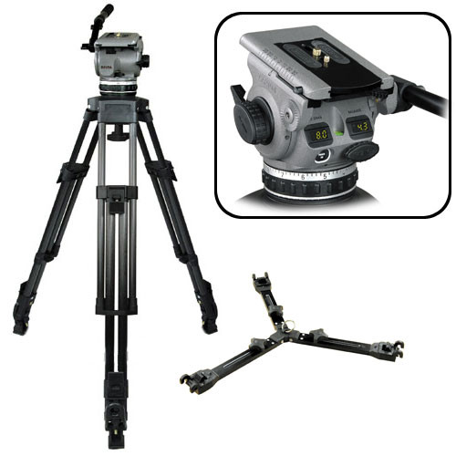 Cartoni D604 - Sistema de Trip� em Fibra de Carbono Delta