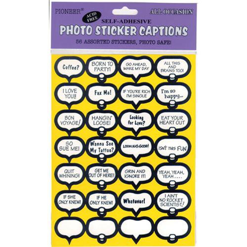 Pioneer Photo Albums Photo Caption Stickers, All Occasion