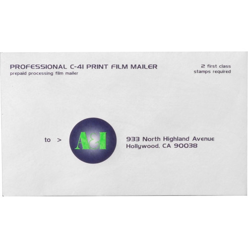 A&I Develop + Prints Mailer f/ 120 Print Film