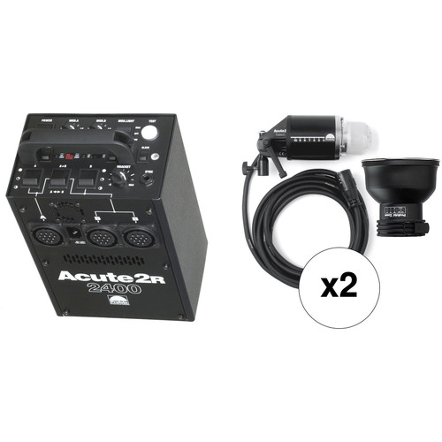 Profoto Acute 2R 2 Head 2400 W/S Pro Value Pack, Radio Slave (90-260V)