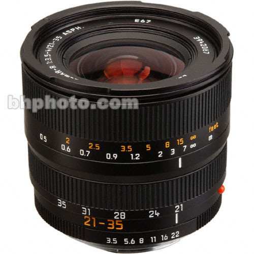 Leica Wide Angle 21-35mm f/3.5 Aspherical Vario-Elmarit R Manual Focus Lens