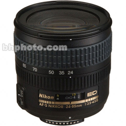 Nikon Zoom W/A-Telephoto AF Zoom Nikkor 24-85mm f/3.5-4.5G AF-S AF Lens