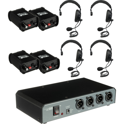 Porta-Com COM40FCS 4 Singlesided Headset Intercom System