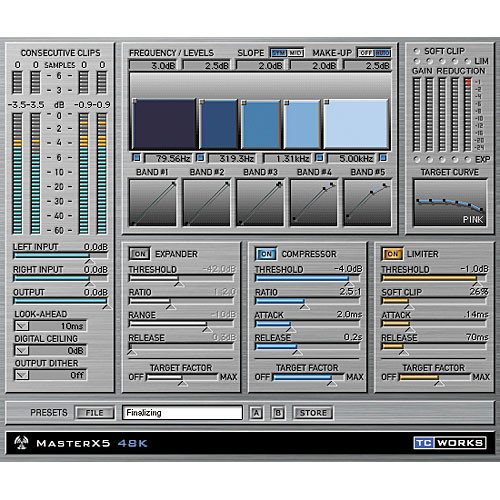tc electronic MASTER X5 5 Band Dynamics Plug-In