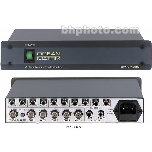 Ocean Matrix OMX-7023 1x5 Video and Audio DA