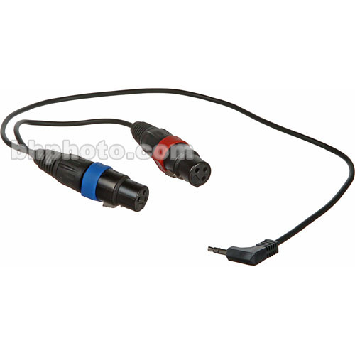 Remote Audio Stereo Mini Phone Male to 2 XLR Female Y-Cable