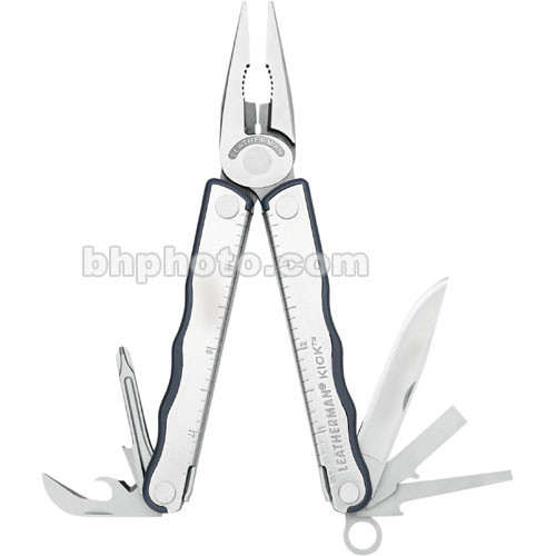 Leatherman Kick  with Leather Case  (Stainless)