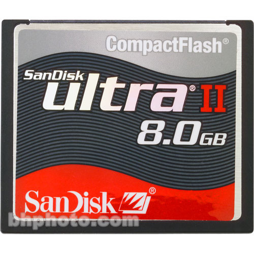 SanDisk Cart�o CompactFlash Ultra II de 8Gb