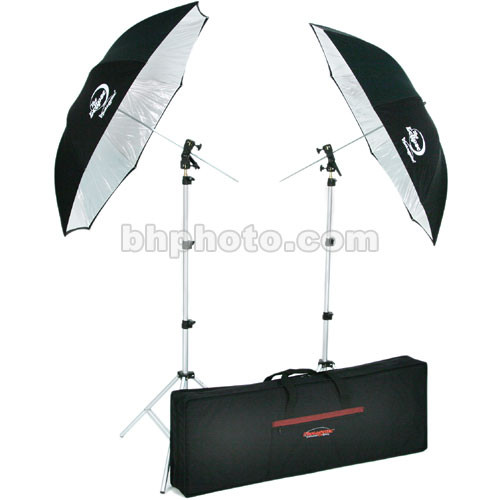 Photogenic Two Umbrella and Stand Kit