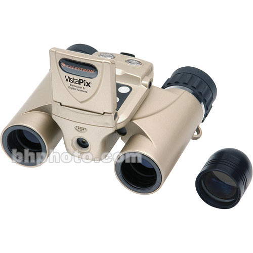Celestron Bin�culo VistaPix 8x22 com C�mera Digital de 3.0 MP com �udio/V�deo e Display LCD de 1,5