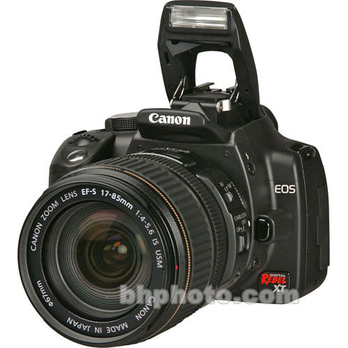 Canon C�mera Digital EOS Digital Rebel XT (Preta) com Lente Canon 17-85mm