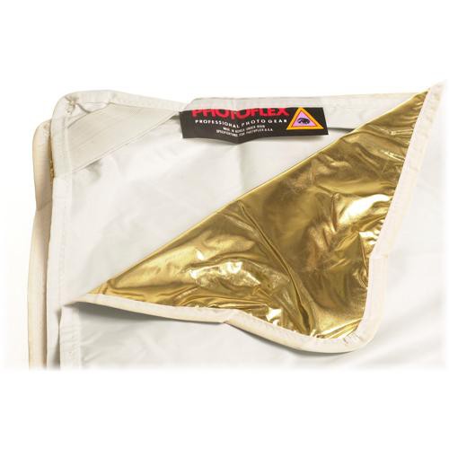 Photoflex Reversible Fabric for LitePanel Frame, White/Gold (39x72