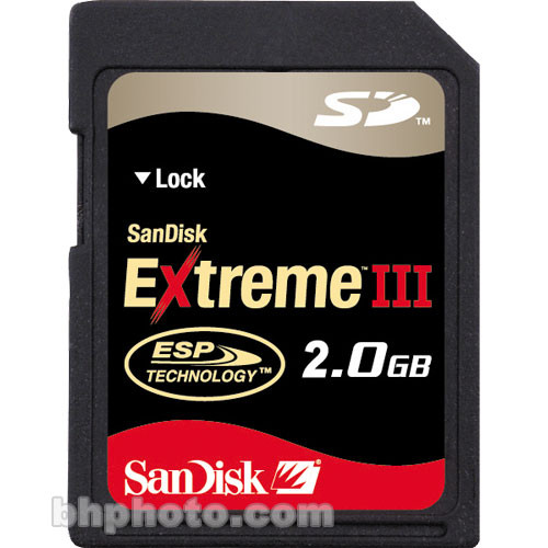 SanDisk 2GB Extreme III Secure Digital (SD) Card