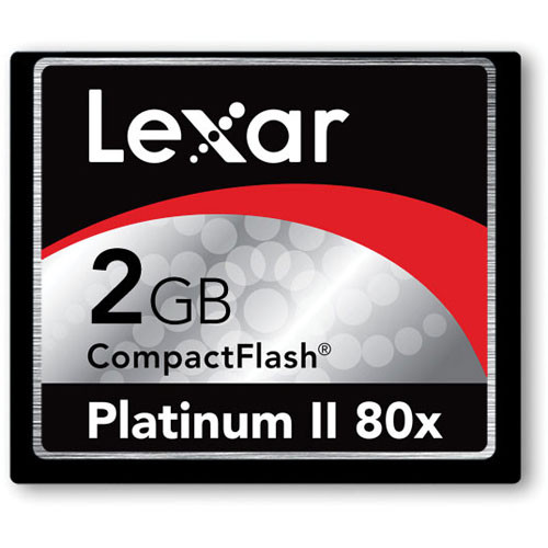 Lexar Cart�o CompactFlash de 2Gb Platinum II (80x) 